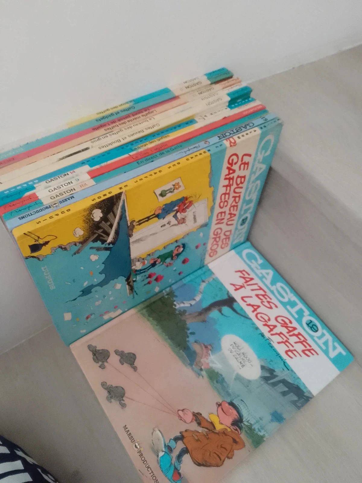 Lot de 10 bd Gaston Lagaffe